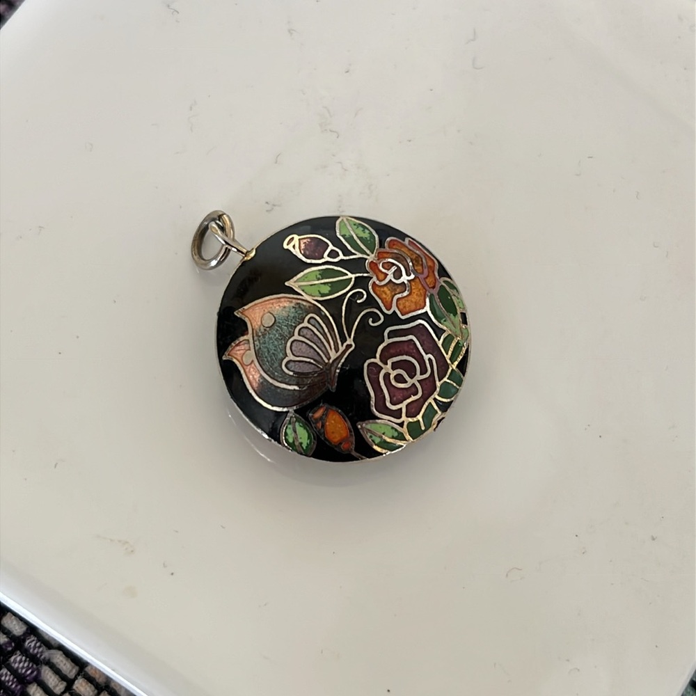 Vintage Cloisonné Pendant